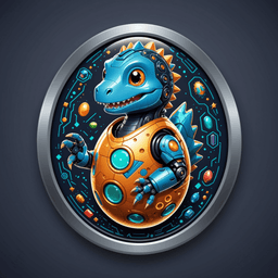 Cyber Dino badge 2