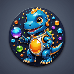 Cyber Dino badge 6