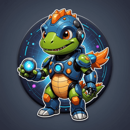 Cyber Dino badge 7