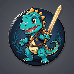 Anime Dino badge 3