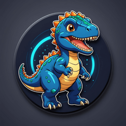 Anime Dino badge 6