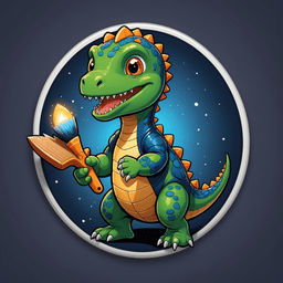 Artist Dino badge 7