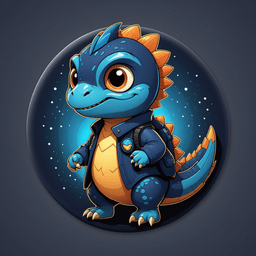 Night Dino badge 6