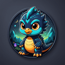 Night Dino badge 7