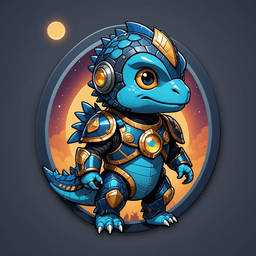 Night Dino badge 8