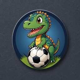 Football Dino badge 2