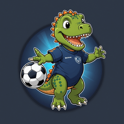 Football Dino badge 4