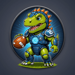 Football Dino badge 7