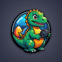 Gamer Dino badge 3