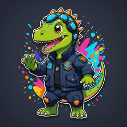 Gamer Dino badge 5