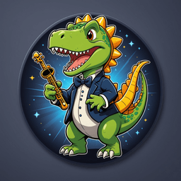 Music Dino badge 6