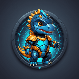 Coder Dino badge 8