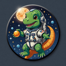 Astro Dino badge 4
