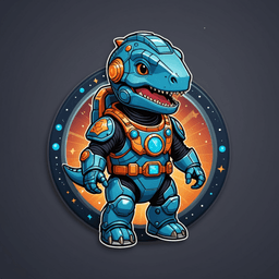 Astro Dino badge 8